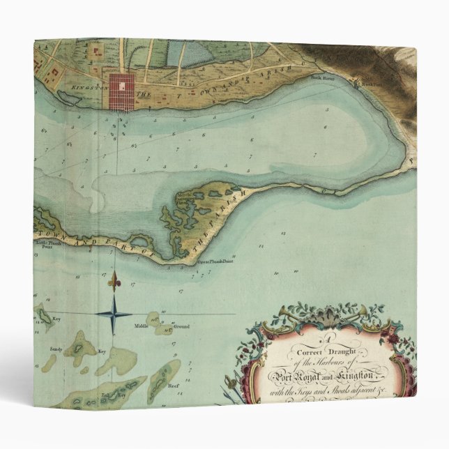 MAP: JAMAICA, 1756 BINDER (Front/Spine)