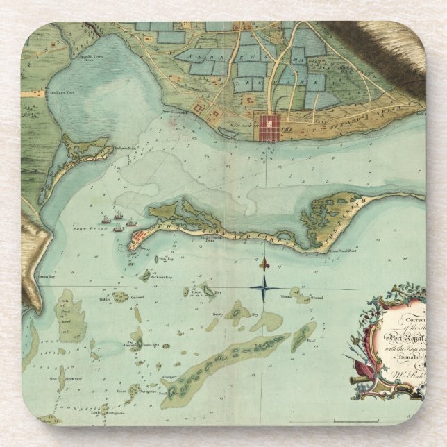 MAP: JAMAICA, 1756 COASTER (Front)