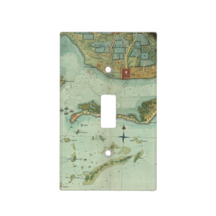 MAP: JAMAICA, 1756 LIGHT SWITCH COVER