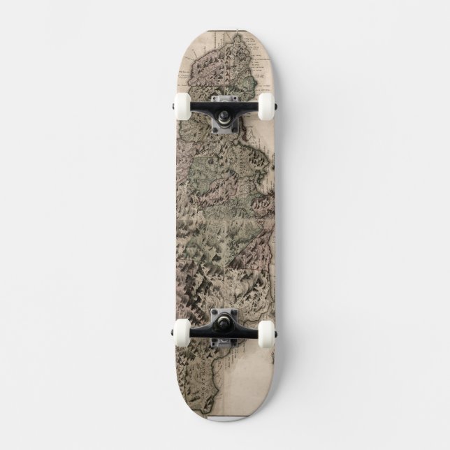 MAP: JAMAICA, 1763 SKATEBOARD (Front)