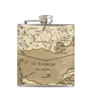 MAP: JAMAICA, 1767 FLASK
