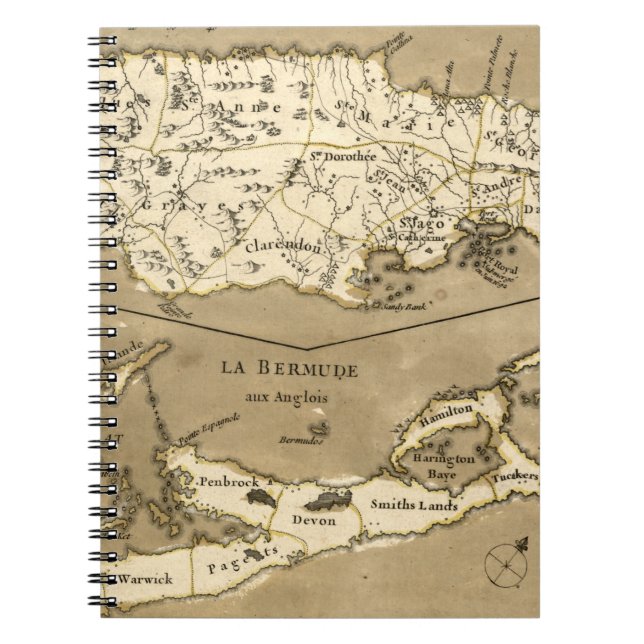 MAP: JAMAICA, 1767 NOTEBOOK (Front)