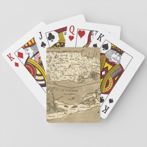 MAP JAMAICA 1767 POKER CARDS