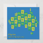Map made of Aussie thongs (Back)