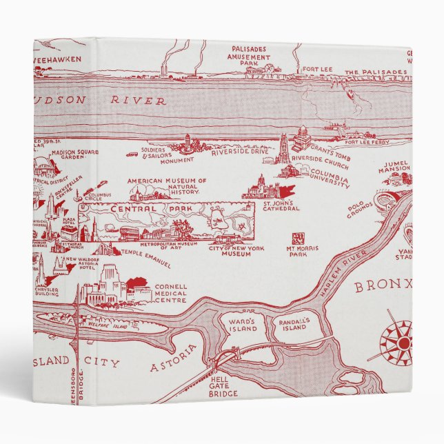 MAP: MANHATTAN, c1935 Binder (Front/Spine)