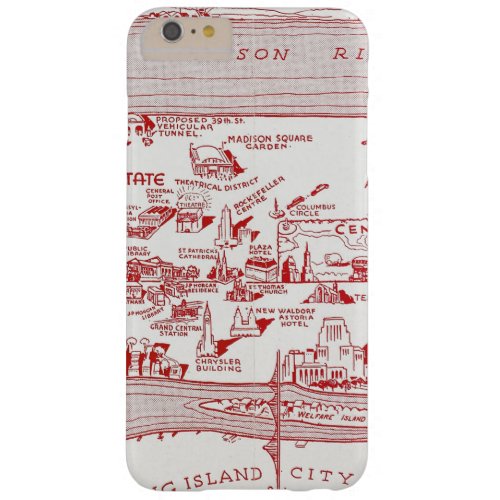 MAP MANHATTAN c1935 Barely There iPhone 6 Plus Case