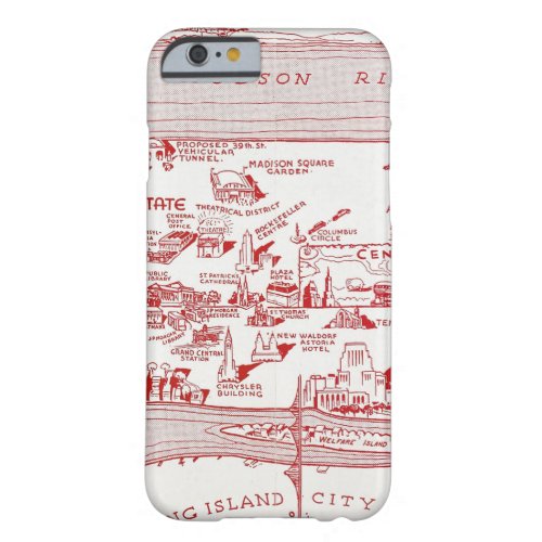 MAP MANHATTAN c1935 Barely There iPhone 6 Case