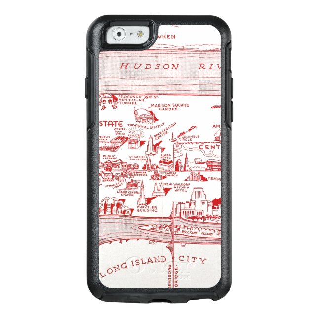 MAP: MANHATTAN, c1935 Otterbox iPhone Case (Back)