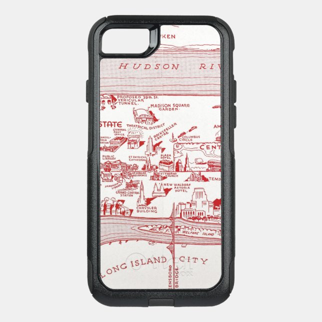MAP: MANHATTAN, c1935 Otterbox iPhone Case (Back)