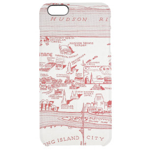 MAP: MANHATTAN, c1935 Clear iPhone 6 Plus Case