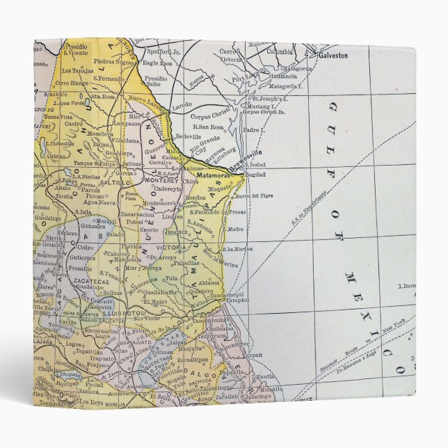 MAP: MEXICO 3 RING BINDER (Front/Spine)