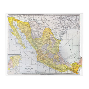 MAP: MEXICO ACRYLIC PRINT