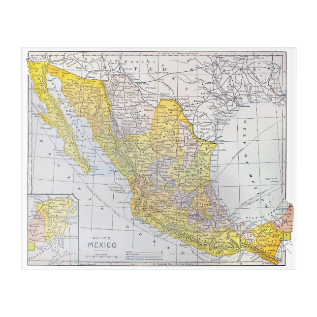 MAP: MEXICO ACRYLIC PRINT (Front)
