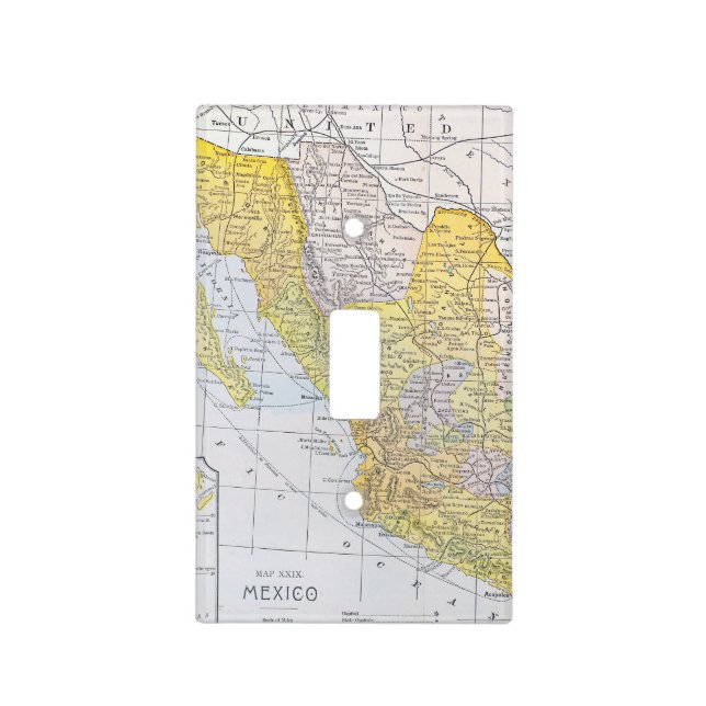 MAP: MEXICO LIGHT SWITCH COVER (Front)