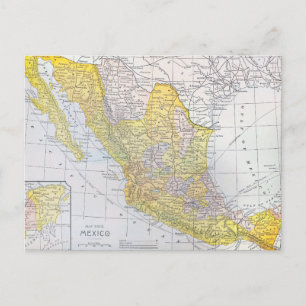 MAP: MEXICO POSTCARD