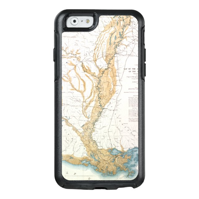 MAP: MISSISSIPPI RIVER, 1861 OTTERBOX iPhone CASE (Back)