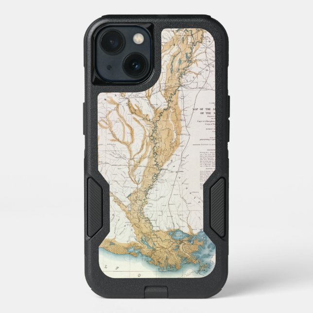 MAP: MISSISSIPPI RIVER, 1861 OTTERBOX iPhone CASE (Back)