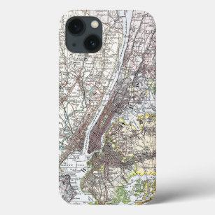 Map: New York Area, 1906 iPhone 13 Case