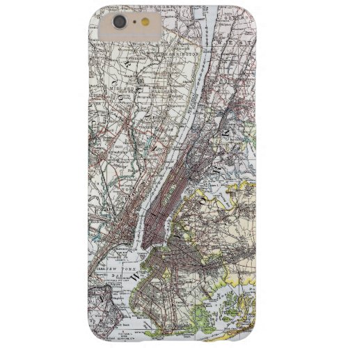 Map New York Area 1906 Barely There iPhone 6 Plus Case