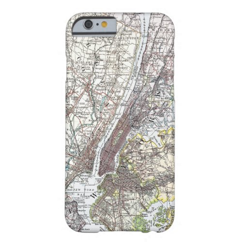 Map New York Area 1906 Barely There iPhone 6 Case