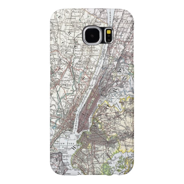 Map: New York Area, 1906 Case-Mate Samsung Galaxy Case (Back)