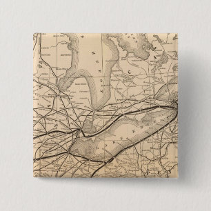 Map New York Central and Hudson River Railroad Button
