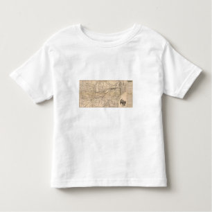 Map New York Central and Hudson River Railroad Toddler T-shirt