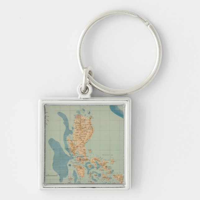 Map No 4 orographic Keychain (Front)