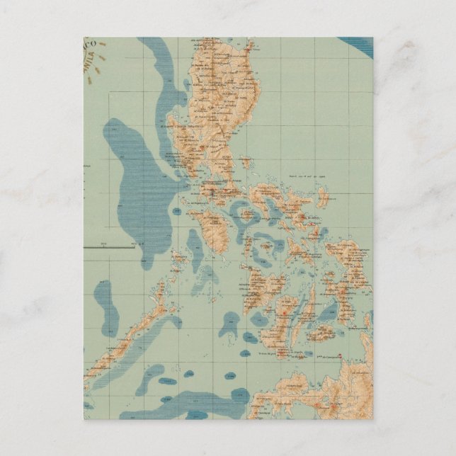 Map No 4 orographic Postcard (Front)