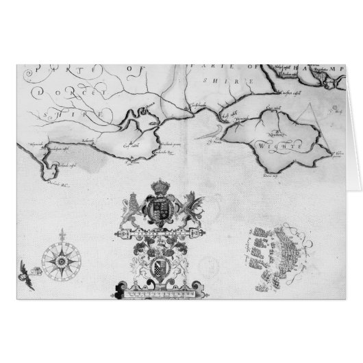 Map No.7 showing the route of the Armada fleet Cards (Front Horizontal)
