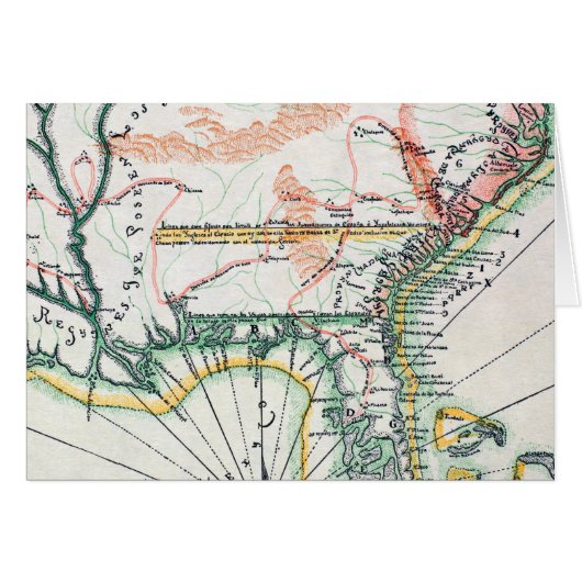 Map: North America, 1742 Cards (Front Horizontal)