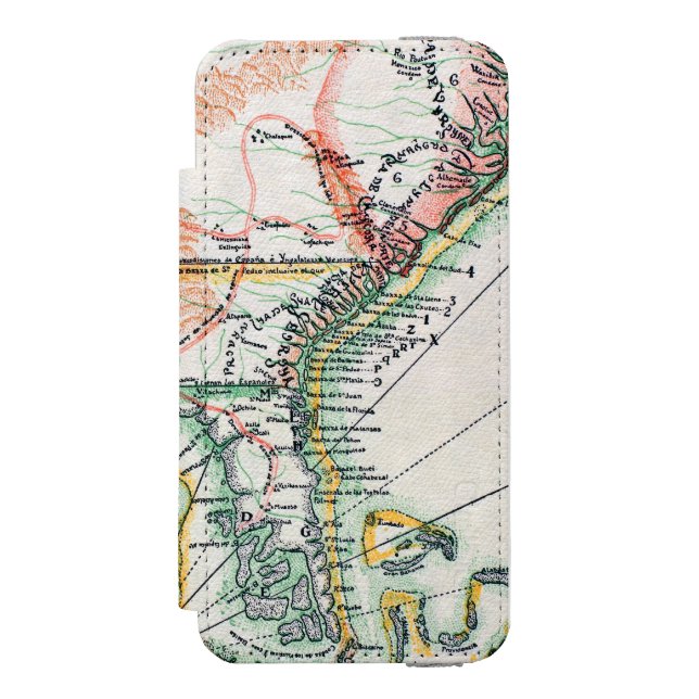 Map: North America, 1742 Incipio iPhone Wallet Case (Folio Front)