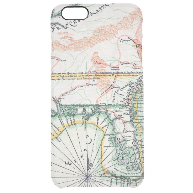 Map: North America, 1742 Uncommon iPhone Case (Back)