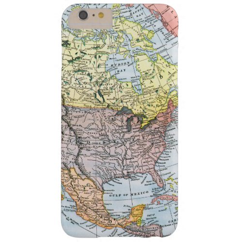 MAP NORTH AMERICA 1890 BARELY THERE iPhone 6 PLUS CASE