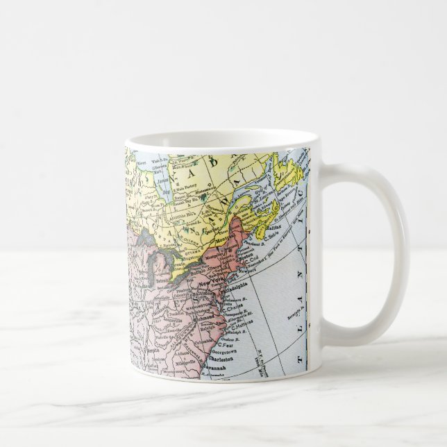 MAP: NORTH AMERICA, 1890 COFFEE MUG (Right)