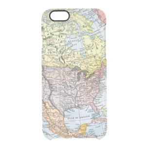 MAP: NORTH AMERICA, 1890 CLEAR iPhone 6/6S CASE