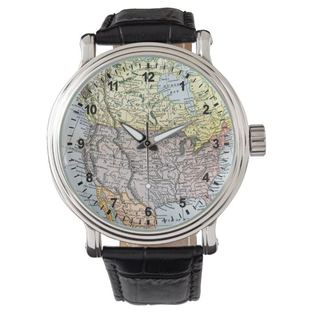 MAP: NORTH AMERICA, 1890 WATCH (Front)