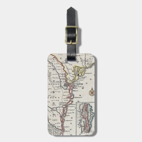 Map North America C1700 Luggage Tag