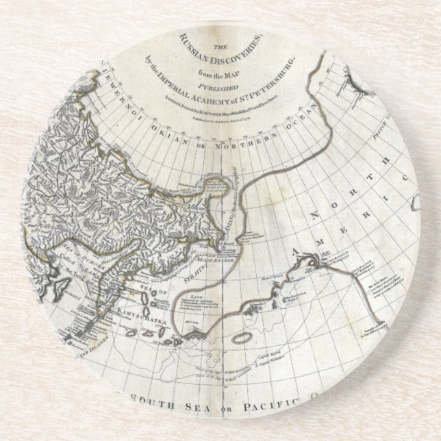 MAP: NORTH PACIFIC DRINK COASTER (Front)