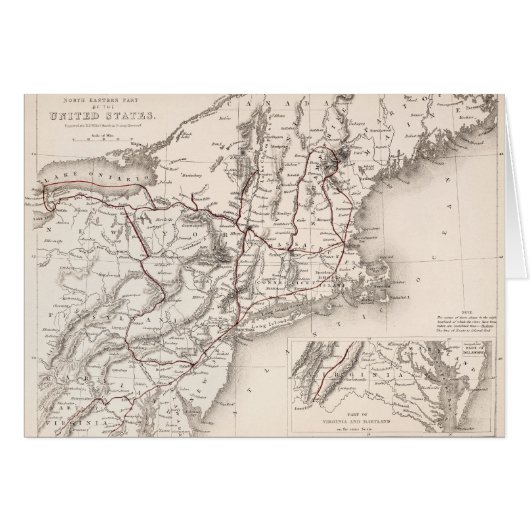 Map: Northeast USA Cards (Front Horizontal)