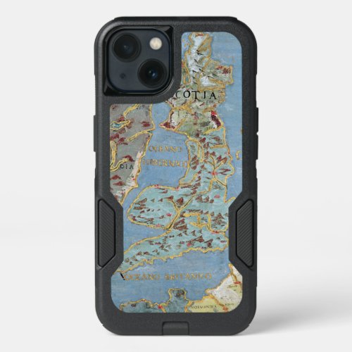 Map of 16th Century Britain  Northern France iPhone 13 Case