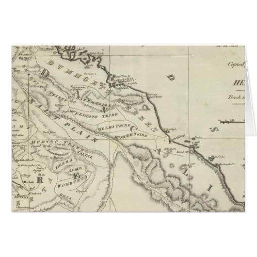 Map of Abyssinia Cards (Front Horizontal)
