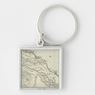 Map of Abyssinia Keychain