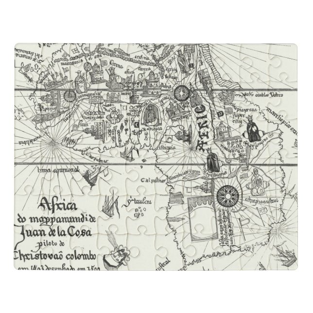 Map of Africa | 1500 Jigsaw Puzzle (Puzzle Horizontal)