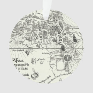 Map of Africa 1500 Ornament
