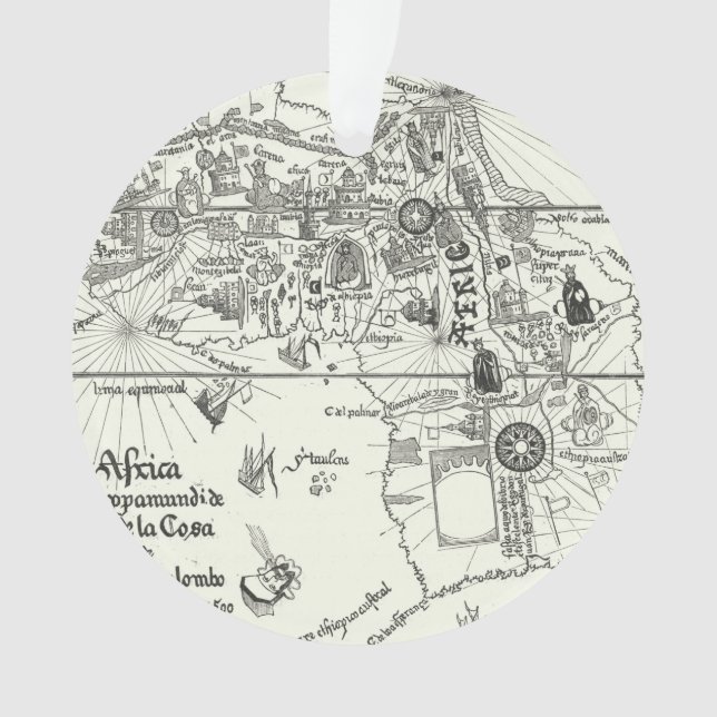 Map of Africa | 1500 Ornament (Front)