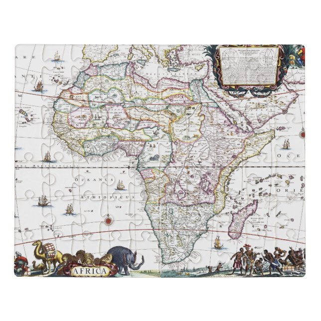 Map of Africa | 1696 Jigsaw Puzzle (Puzzle Horizontal)