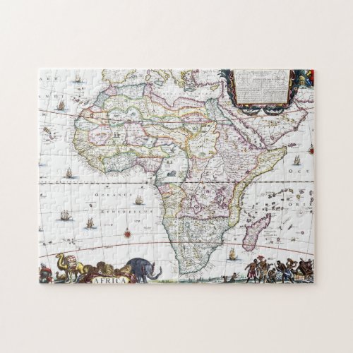 Map of Africa  1696 Jigsaw Puzzle