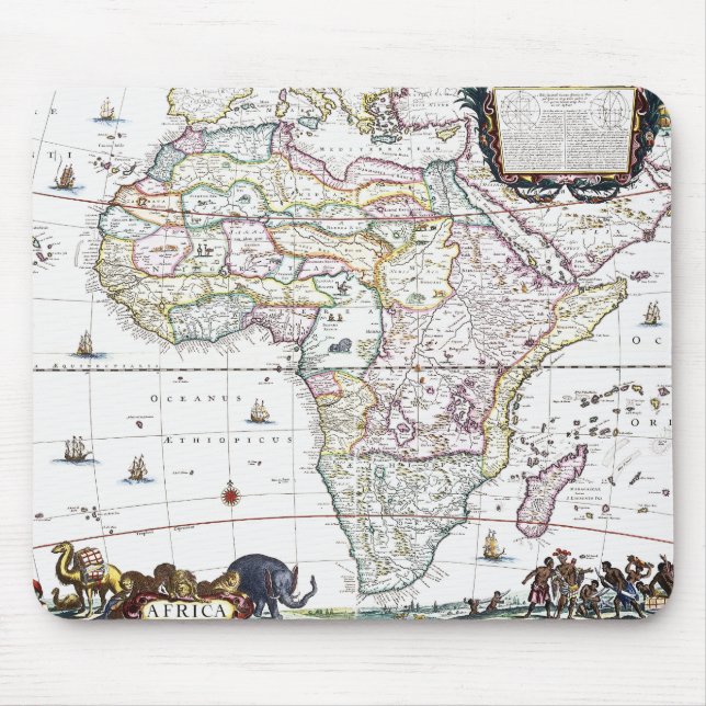 Map of Africa | 1696 Mouse Pad (Front)