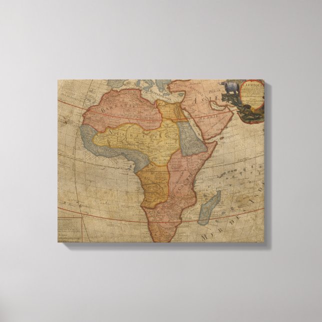 Map of Africa | 1700 2 Canvas Print (Front)